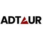 THE LOGO OF MY DIGITAL MARKETING AGENCY NAMING ADTAUR (REPLACING THE SECOND A WITH A TRIANGLE)